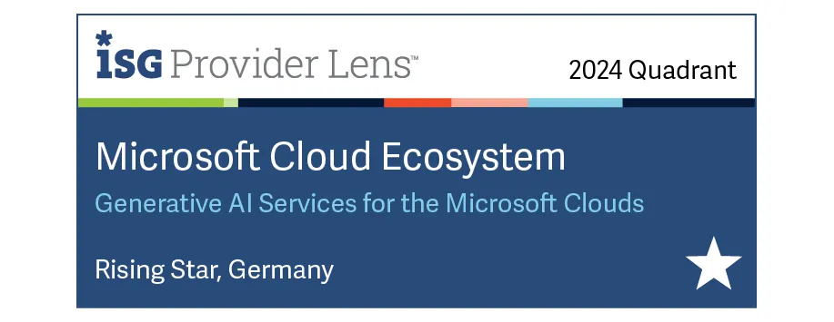ISG Provider Lens Microsoft Cloud Ecosystem 2024 - Rising Star Generative AI Services for the Microsoft Clouds