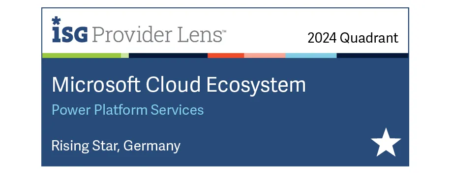 ISG Provider Lens Microsoft Cloud Ecosystem 2024 - Rising Star Power Platform Services