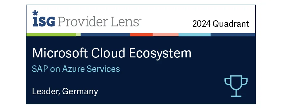 ISG Provider Lens Microsoft Cloud Ecosystem 2024 - Leader SAP on Azure Services