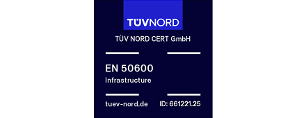 EN 50600 Verfügbarkeitsklasse 2, Schutzklassen 1-3, Granularitätsniveau 2 EN 50600 Verfügbarkeitsklasse 2, Schutzklassen 1-3, Granularitätsniveau 2
