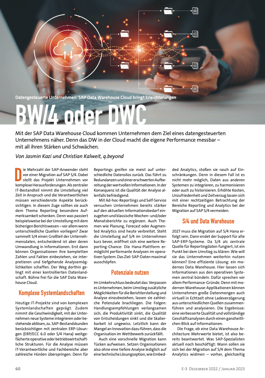 Beitrag E-3 Magazin: BW/4 oder DWC ?