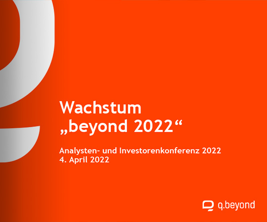 Präsentation Wachstum „beyond 2022“